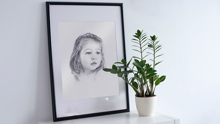 Framing Drawings Guide Anna Bregman Portraits